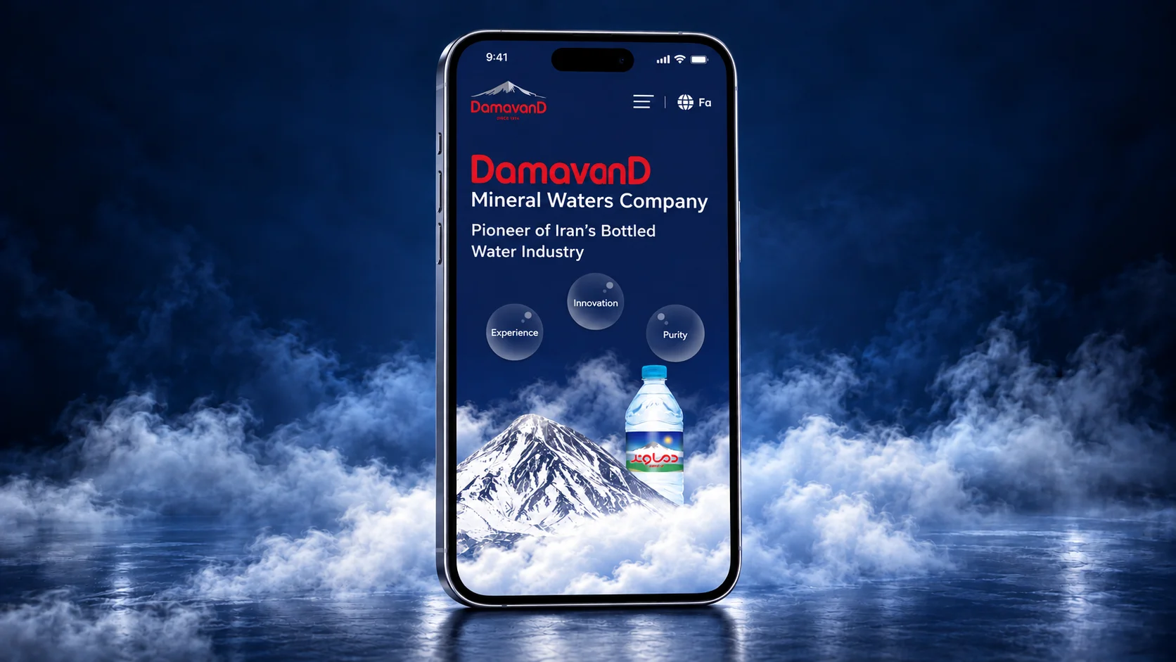 mineral water company - user friendly website development - foodex digital